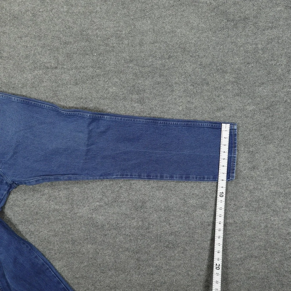 Wrangler 13MWZ Jeans Mens 36x32 Blue Regular Fit Straight Leg Denim Medium Wash